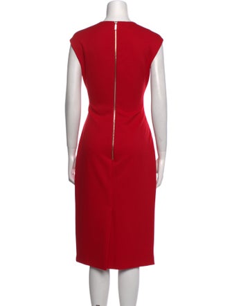 Ted Baker V-Neck Midi Length Dress