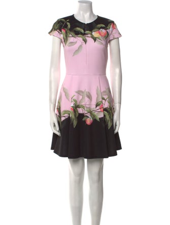 Ted Baker Floral Print Mini Dress