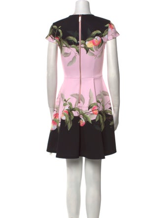Ted Baker Floral Print Mini Dress