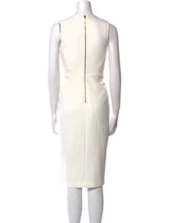 Ted Baker V-Neck Midi Length Dress