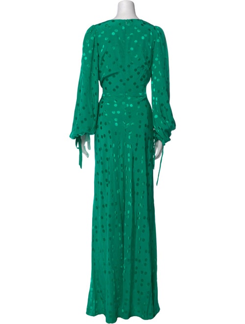 Ted Baker Polka Dot Print Long Dress