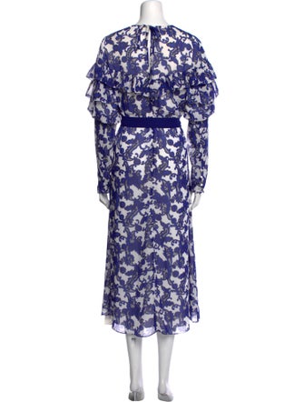 Ted Baker Floral Print Long Dress