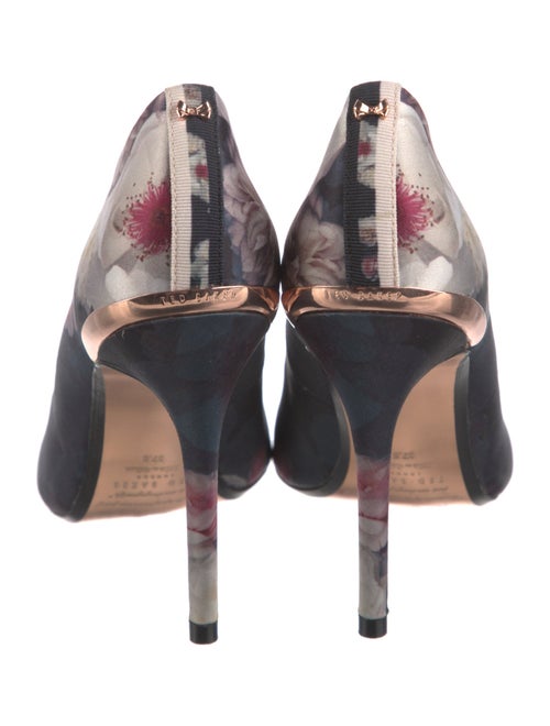 Ted Baker Suede Floral Print Pumps