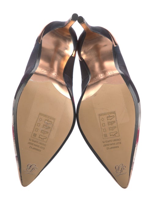 Ted Baker Suede Floral Print Pumps