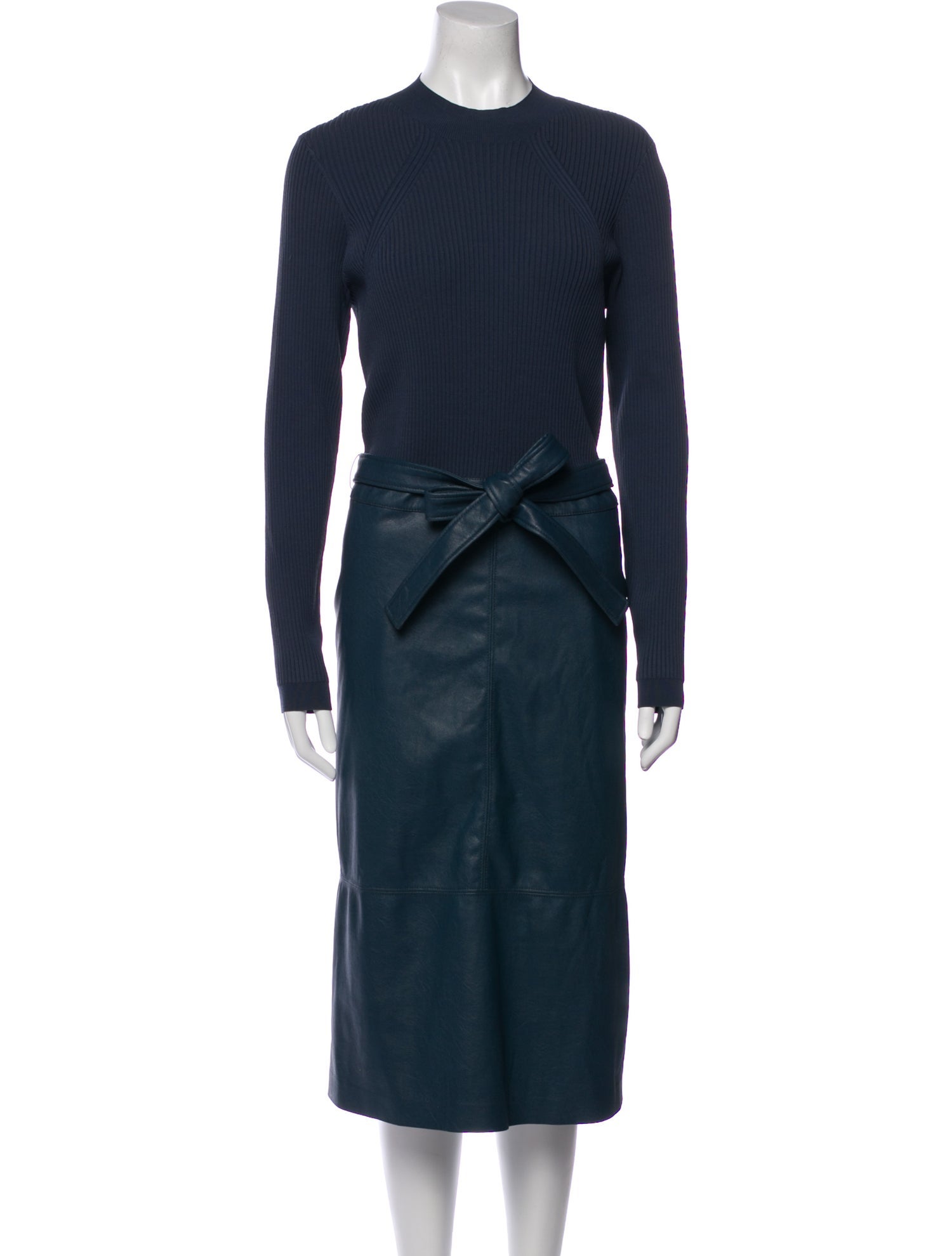 Ted Baker Crew Neck Midi Length Dress