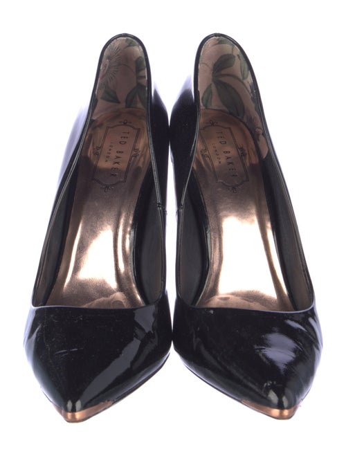 Ted Baker Patent Leather Bow Accents Pumps