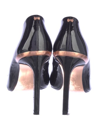 Ted Baker Patent Leather Bow Accents Pumps