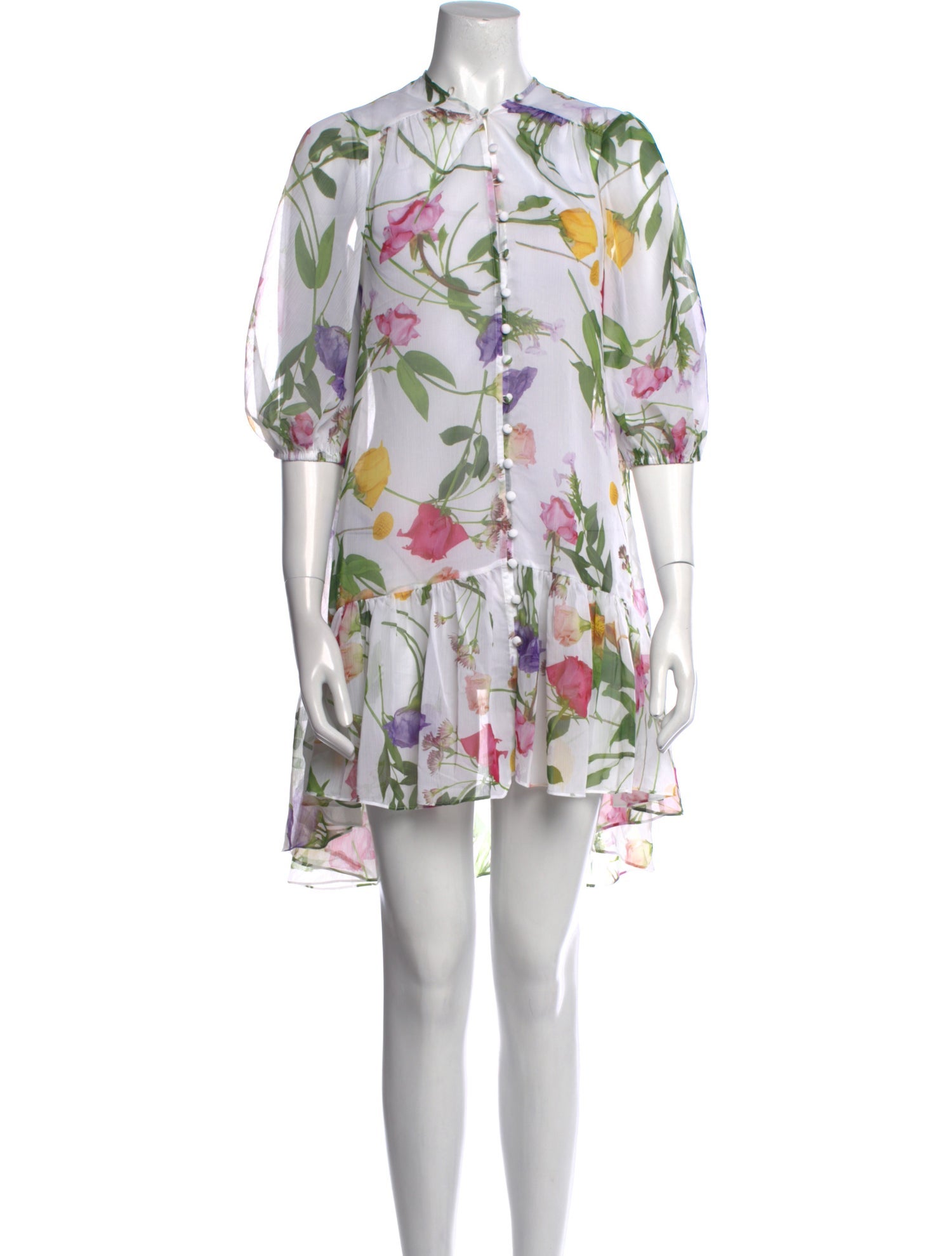 Ted Baker Floral Print Knee-Length Dress