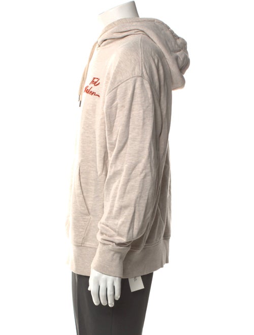 Ted Baker Graphic Print V-Neck Hoodie