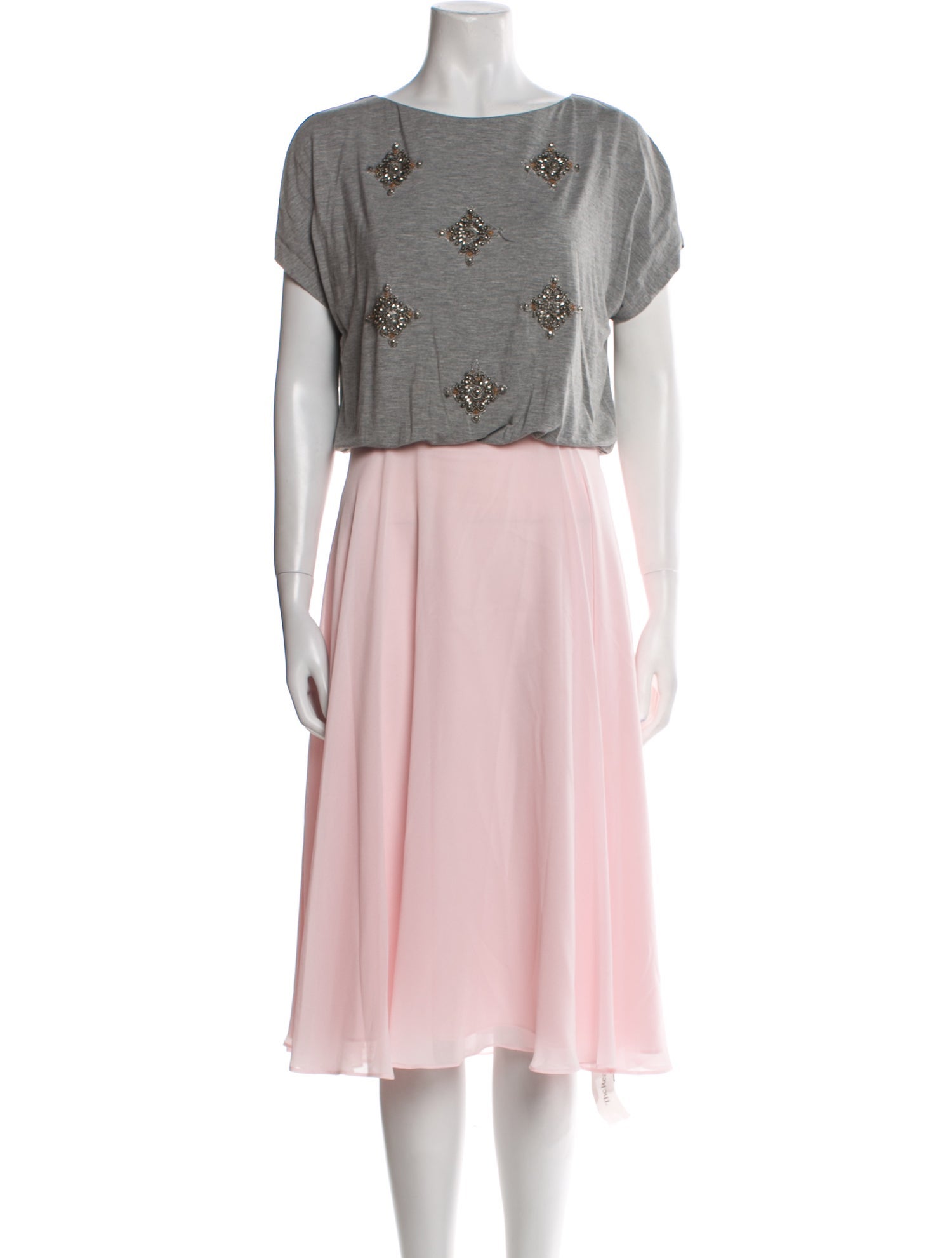 Ted Baker Bateau Neckline Midi Length Dress