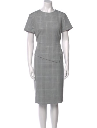 Ted Baker Plaid Print Knee-Length Dress