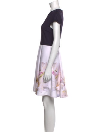 Ted Baker Floral Print Mini Dress