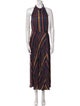 Ted Baker Plaid Print Long Dress