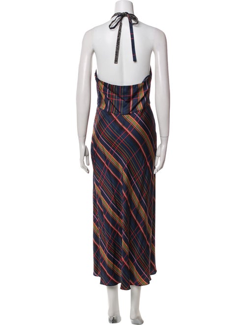 Ted Baker Plaid Print Long Dress