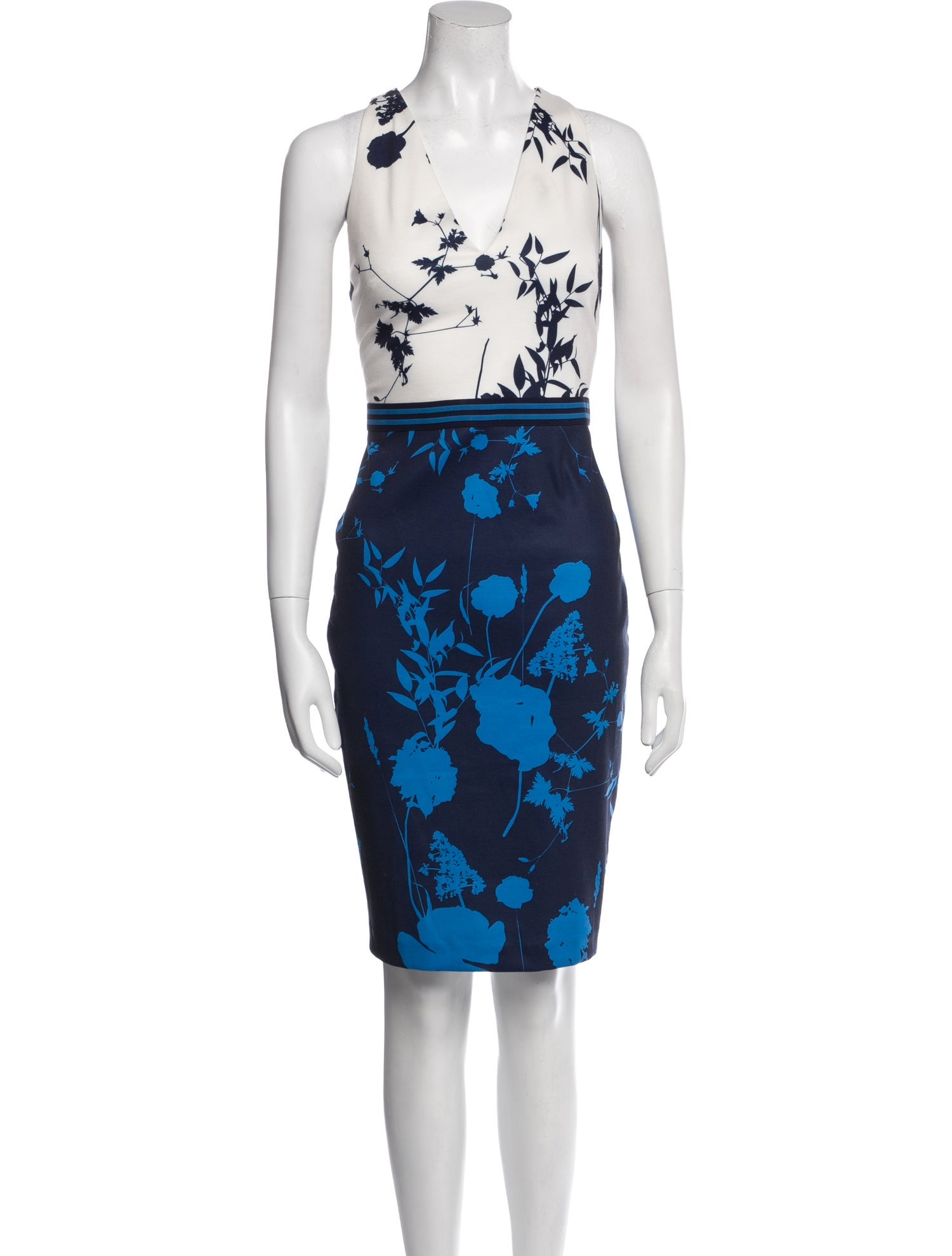 Ted Baker Floral Print Knee-Length Dress