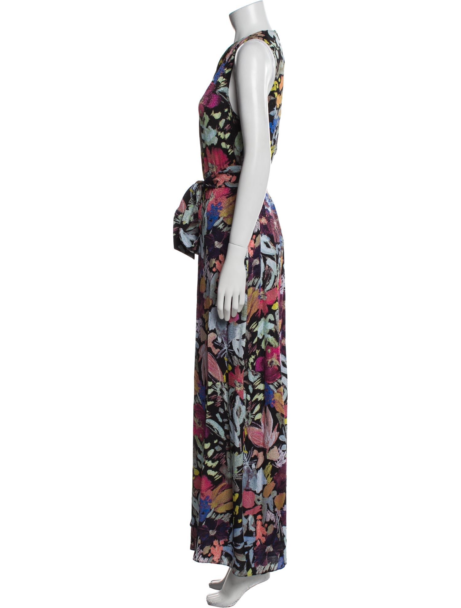 Ted Baker Floral Print Mock Neck Jumpsuit