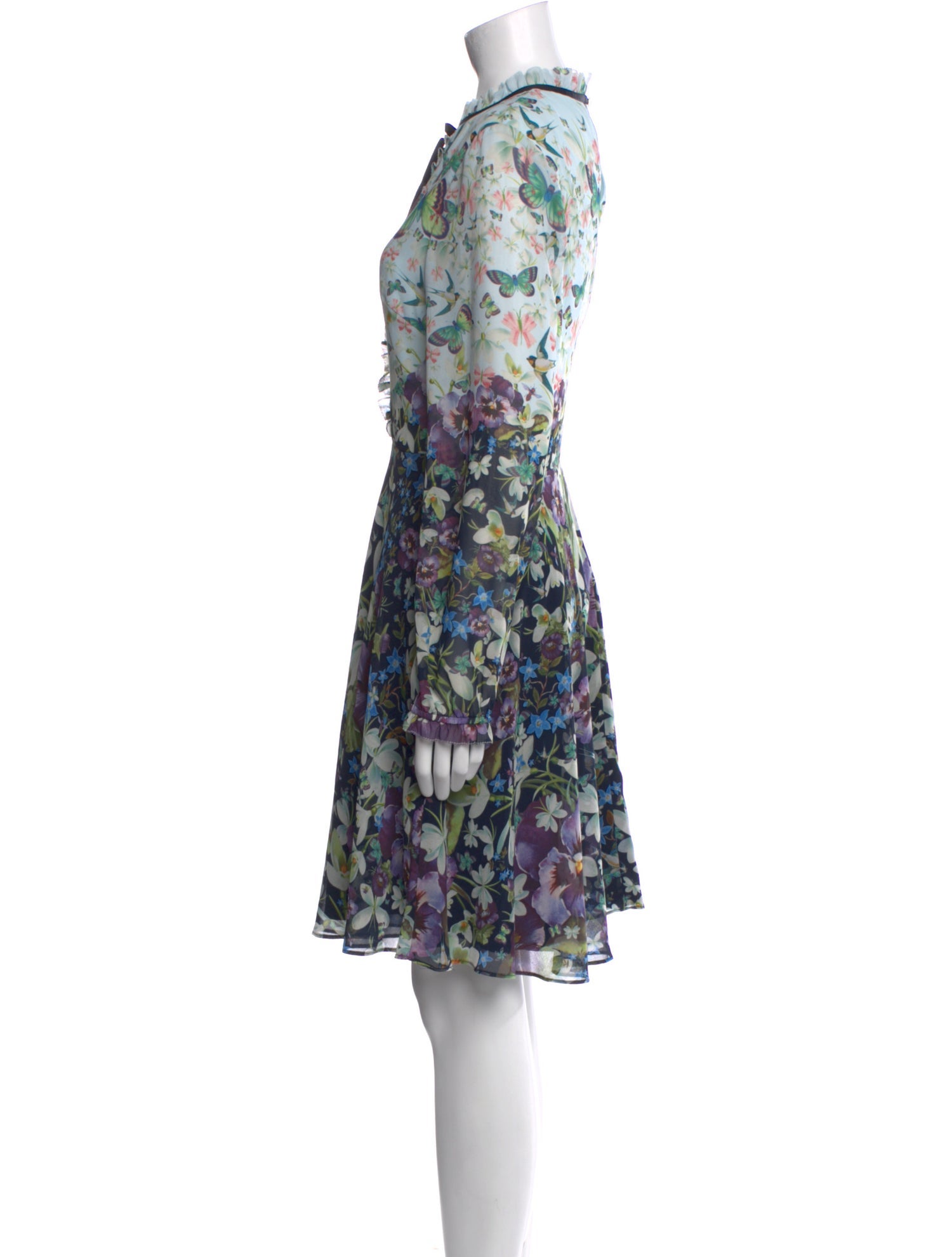 Ted Baker Floral Print Knee-Length Dress