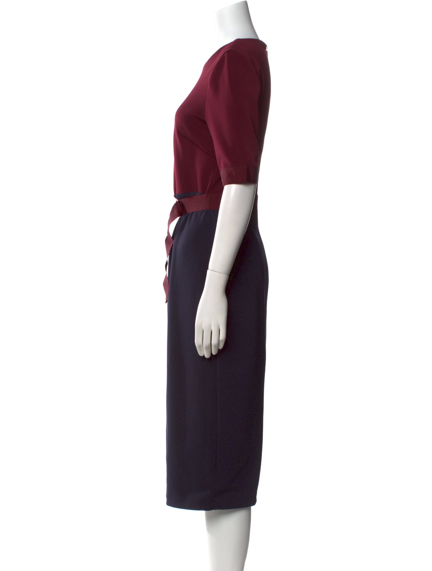 Ted Baker Crew Neck Midi Length Dress