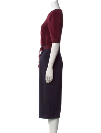 Ted Baker Crew Neck Midi Length Dress