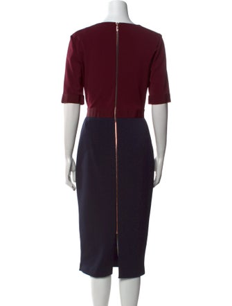 Ted Baker Crew Neck Midi Length Dress