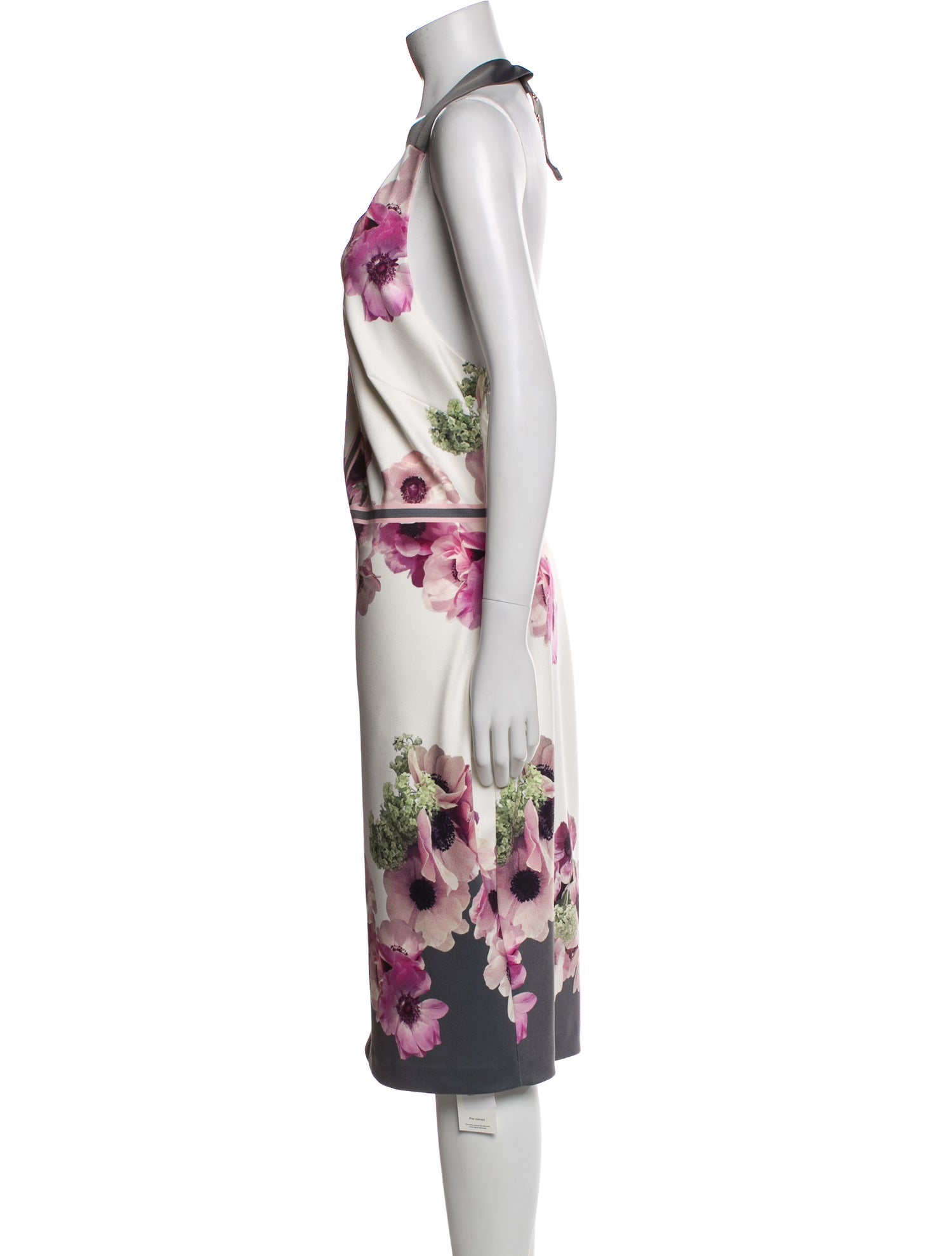 Ted Baker Floral Print Midi Length Dress