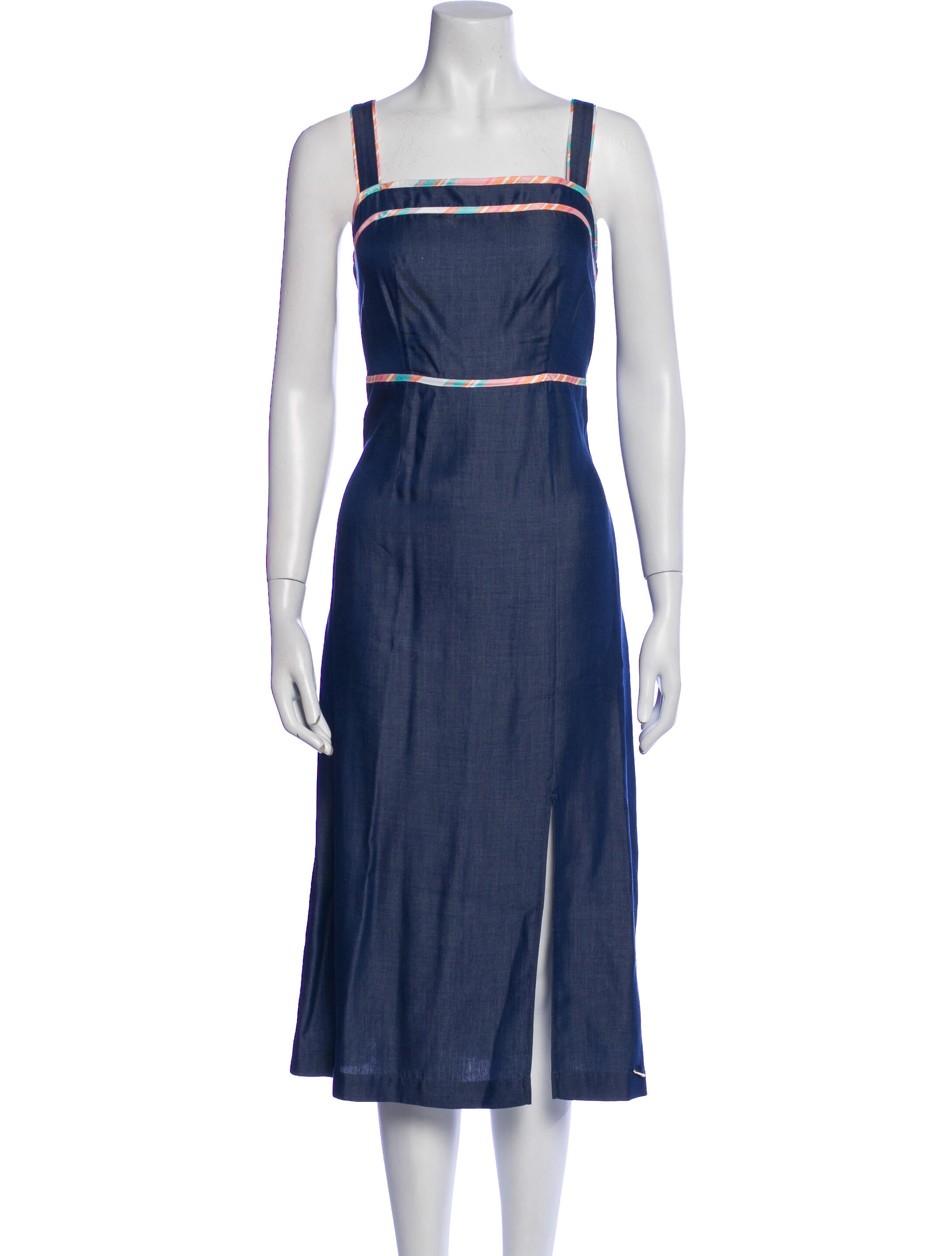 Ted Baker Square Neckline Midi Length Dress