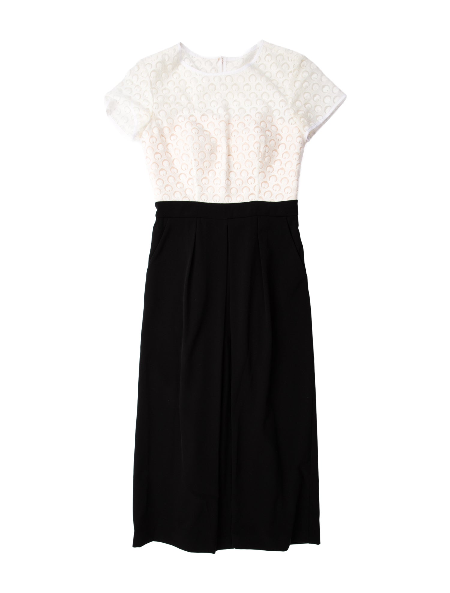 Ted Baker Polka Dot Print Crew Neck Jumpsuit