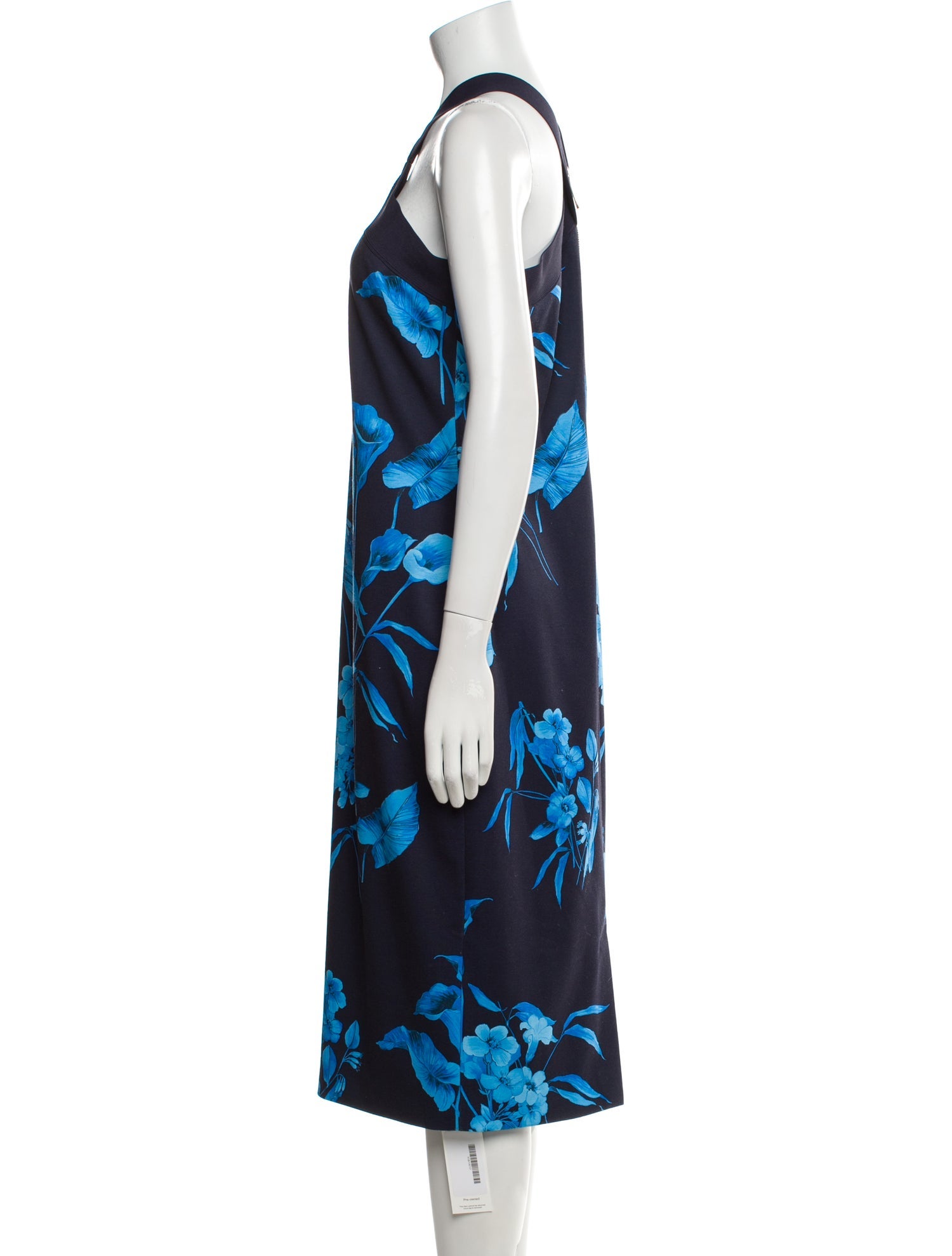 Ted Baker Floral Print Midi Length Dress