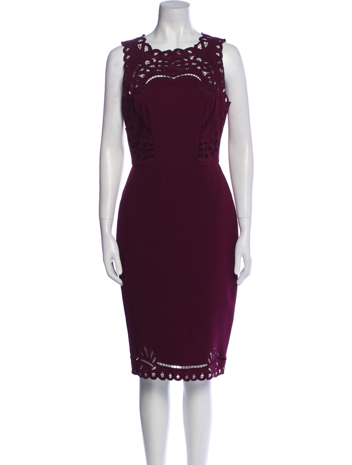 Ted Baker Bateau Neckline Knee-Length Dress