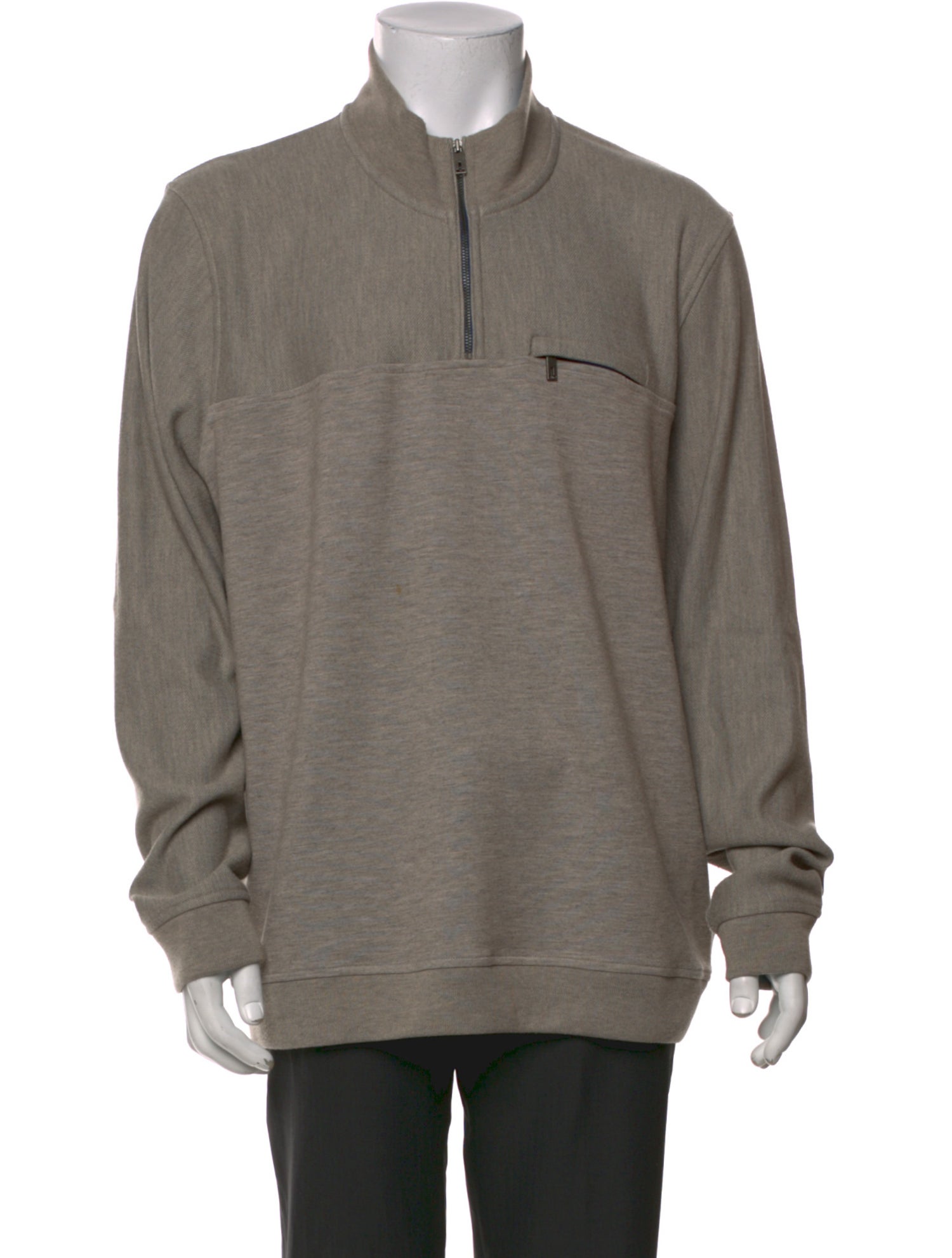 Ted Baker Mock Neck Long Sleeve Polo Sweater