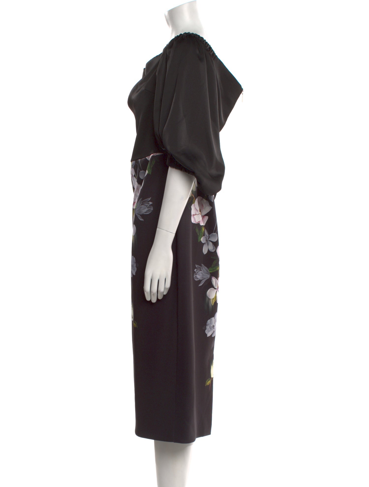 Ted Baker Floral Print Midi Length Dress