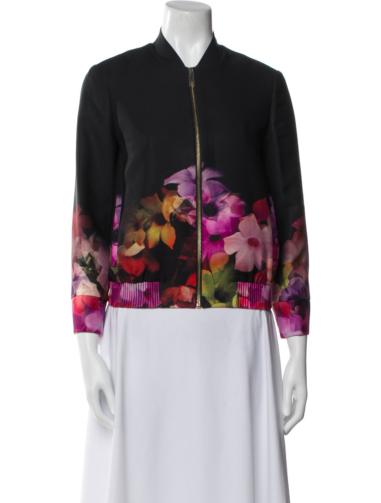 Ted Baker Floral Print Bomber Jacket