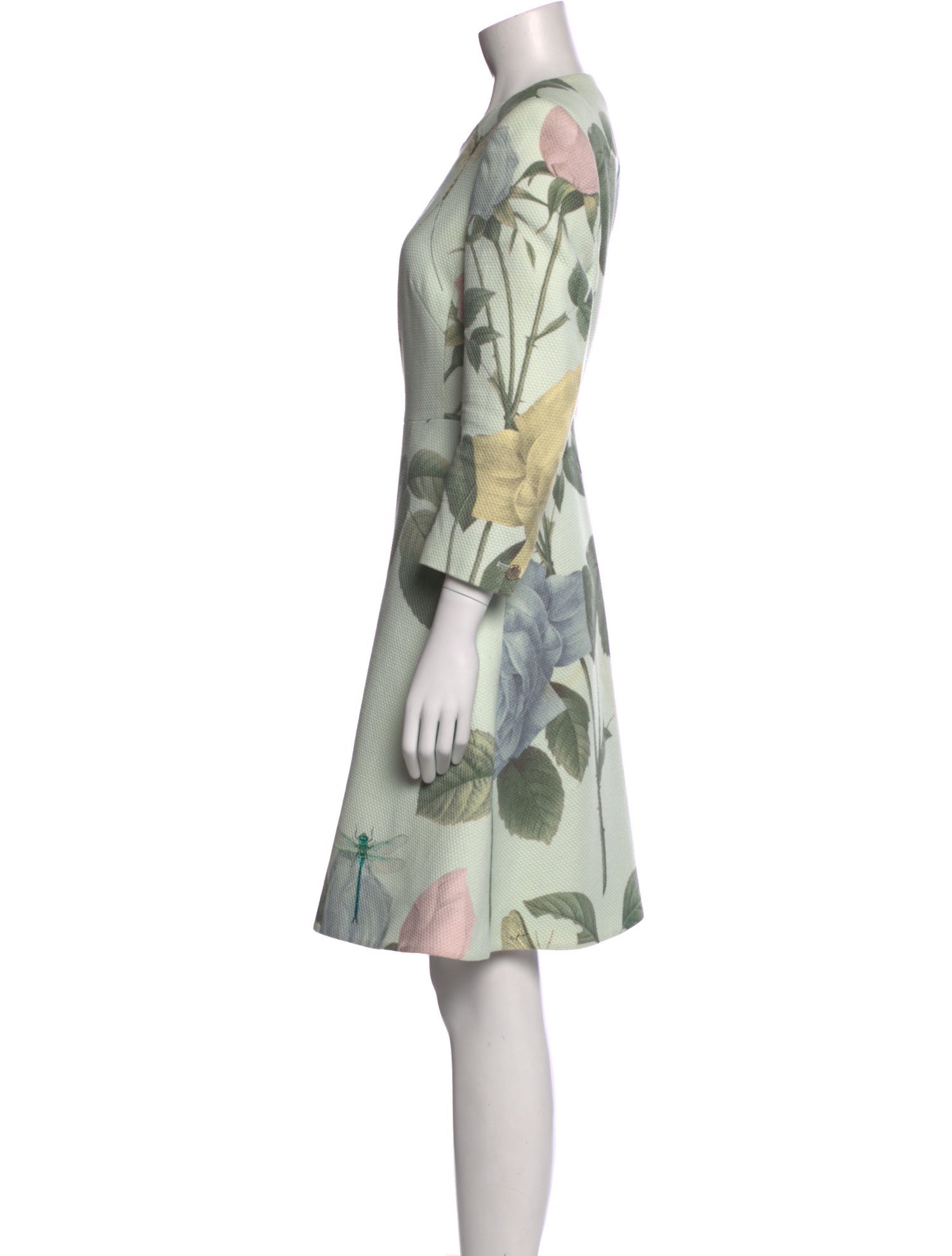 Ted Baker Floral Print Knee-Length Dress