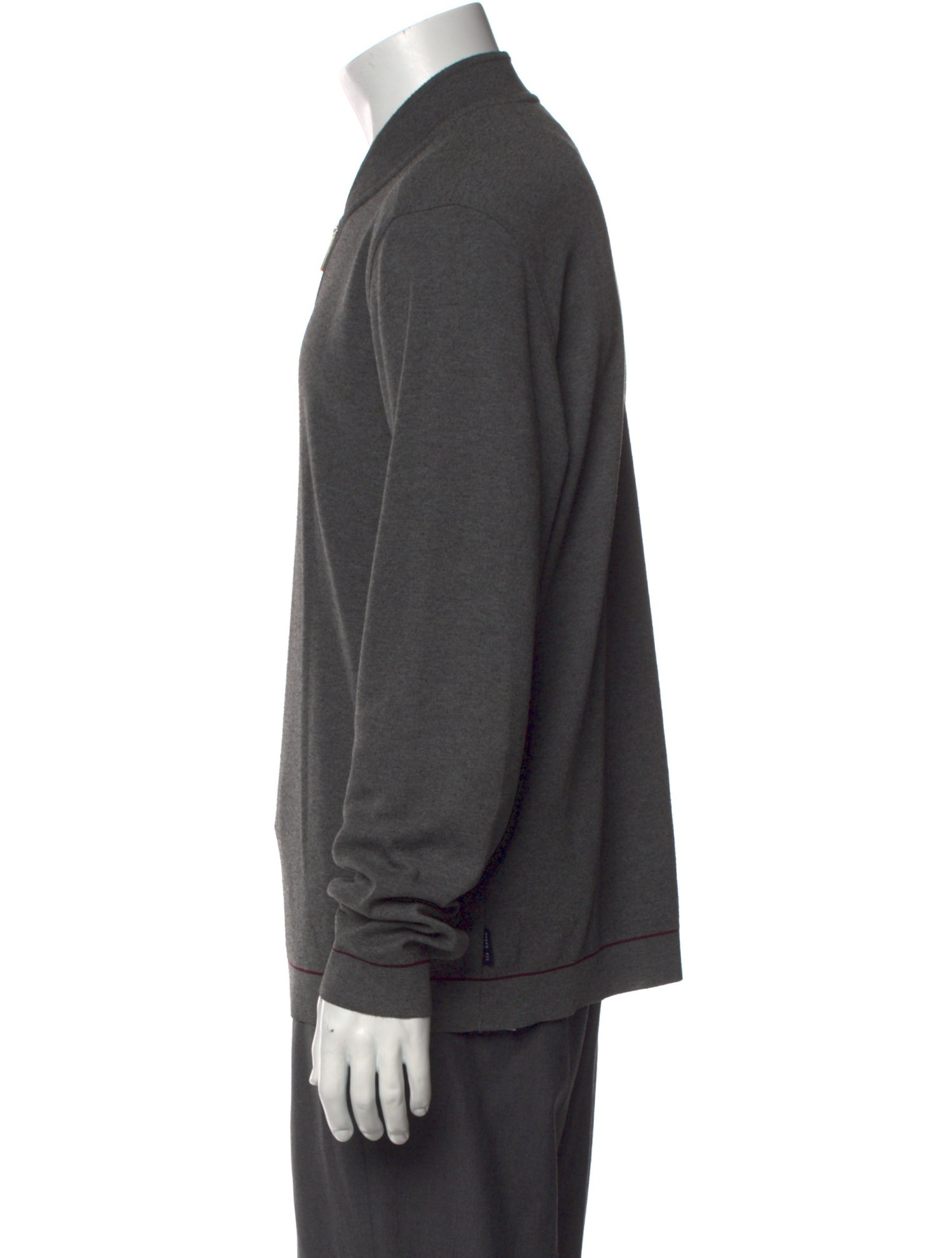 Ted Baker V-Neck Long Sleeve Polo Sweater