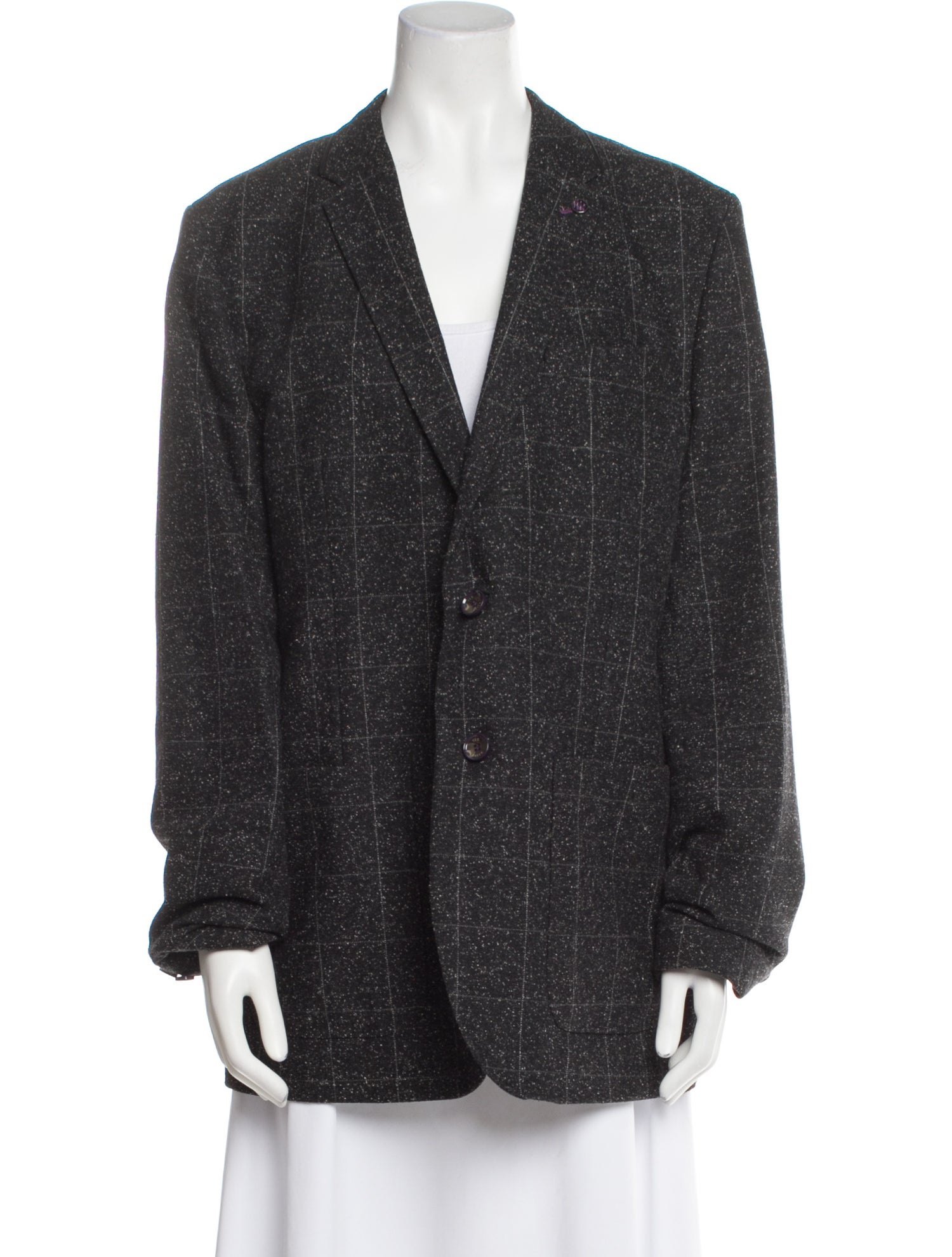 Ted Baker Wool Plaid Print Jacket