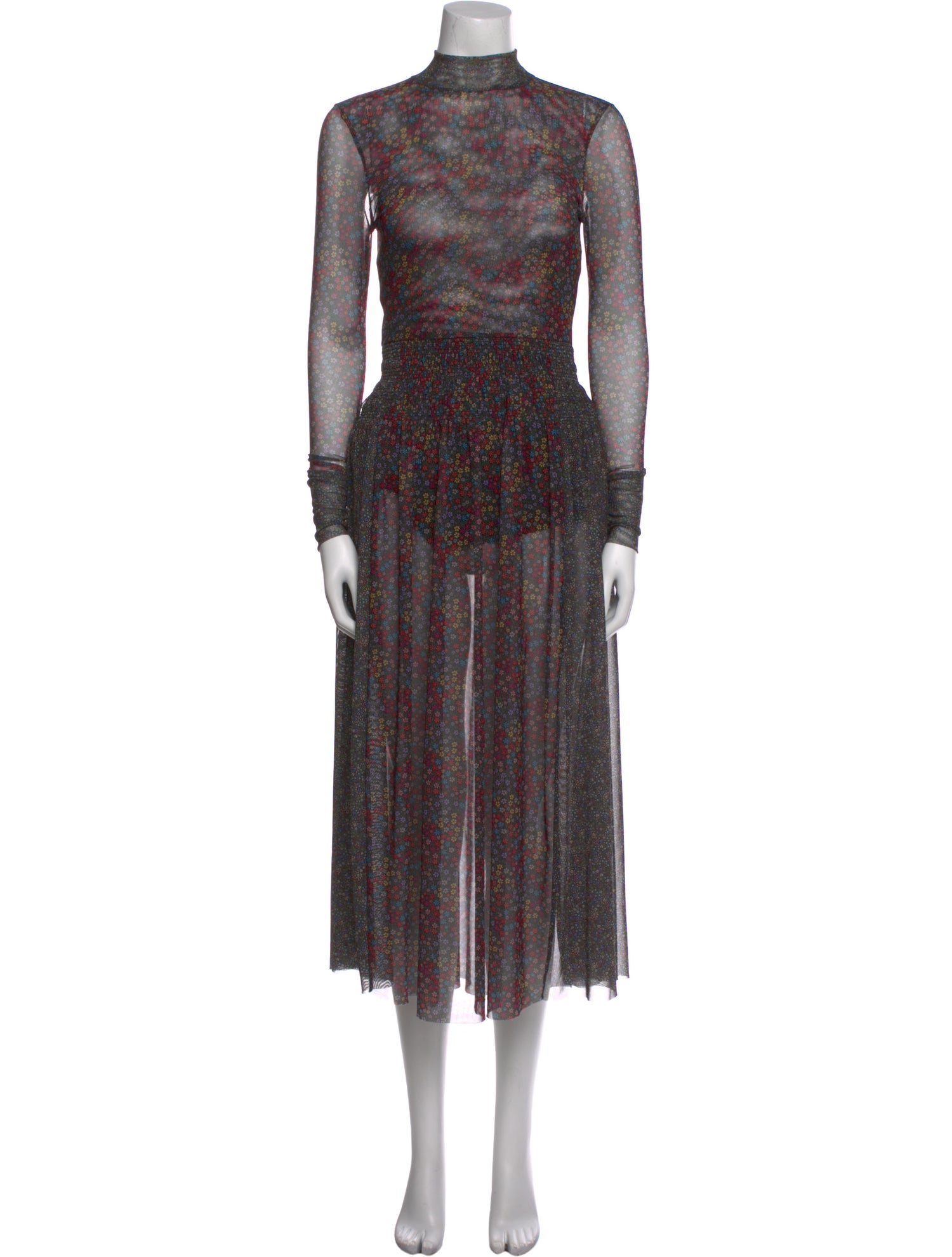 Ted Baker Floral Print Long Dress