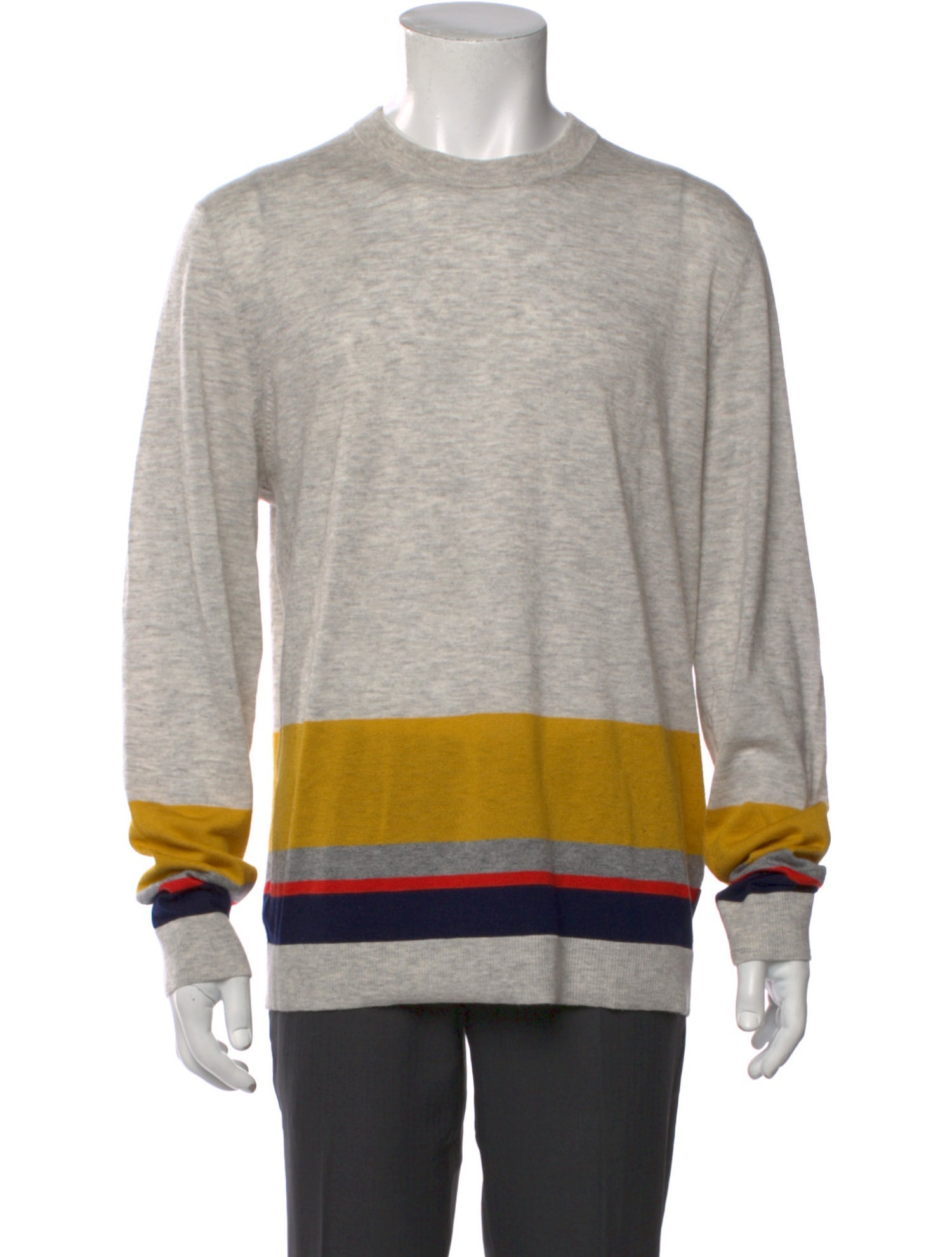 Ted Baker Colorblock Pattern Crew Neck Sweatshirt