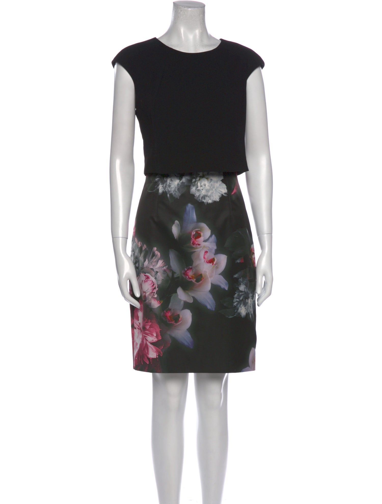 Ted Baker Floral Print Knee-Length Dress