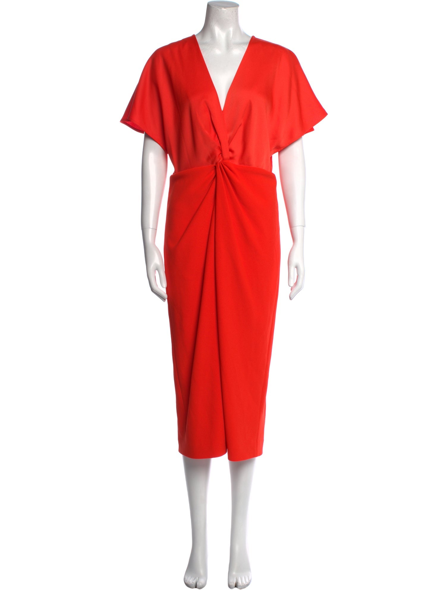 Ted Baker V-Neck Midi Length Dress