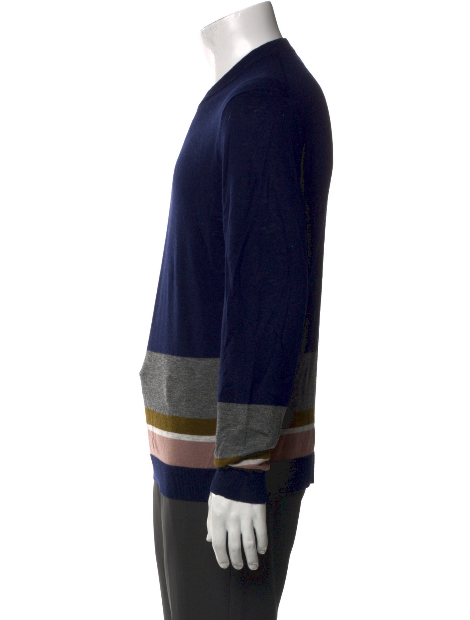 Ted Baker Colorblock Pattern Crew Neck Pullover