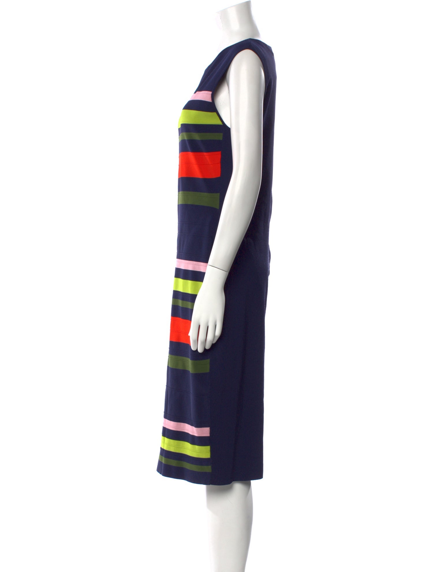 Ted Baker Striped Midi Length Dress
