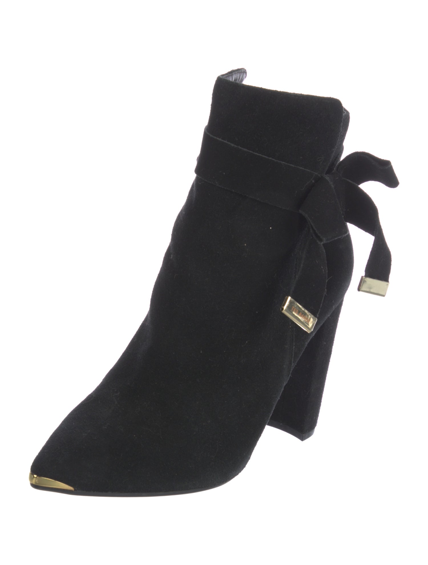 Ted Baker Suede Bow Accents Boots
