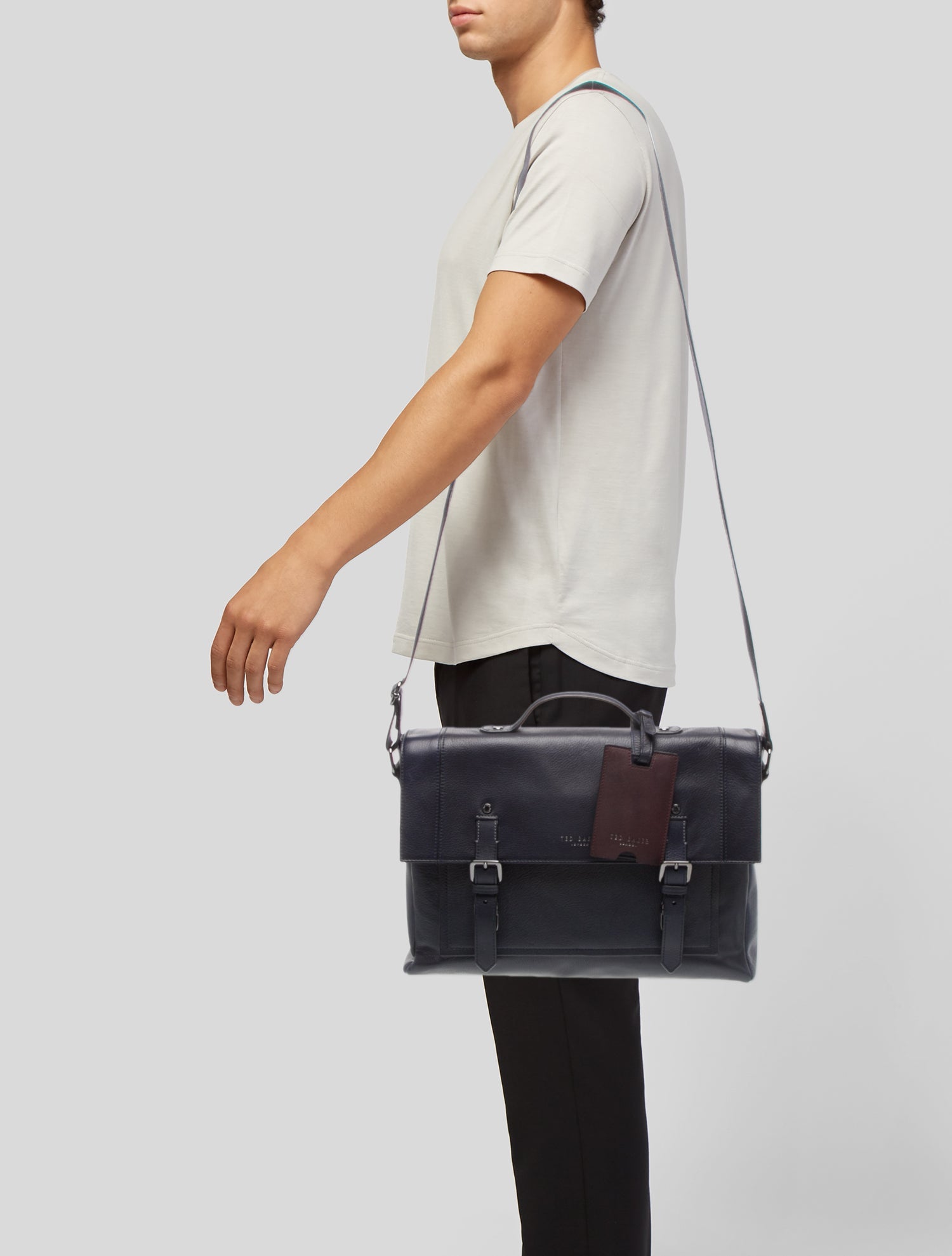 Ted Baker Leather Messenger Bag