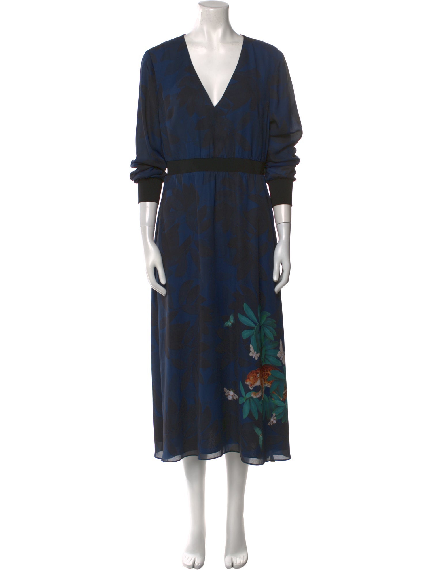 Ted Baker Floral Print Long Dress