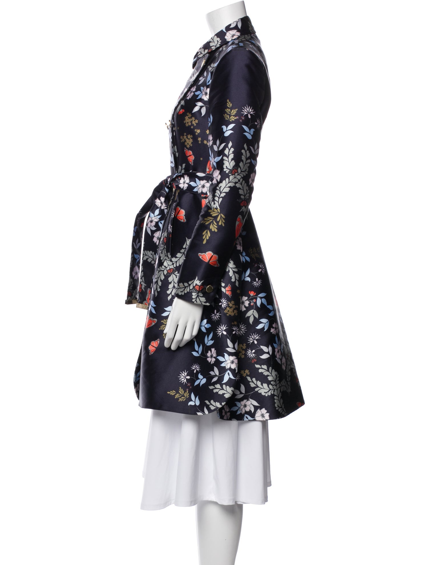 Ted Baker Floral Print Trench Coat