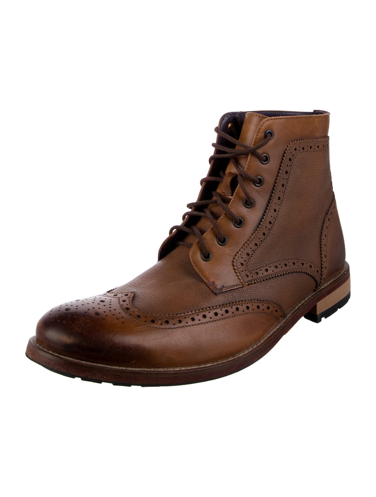 Ted Baker Leather Lace-Up Boots