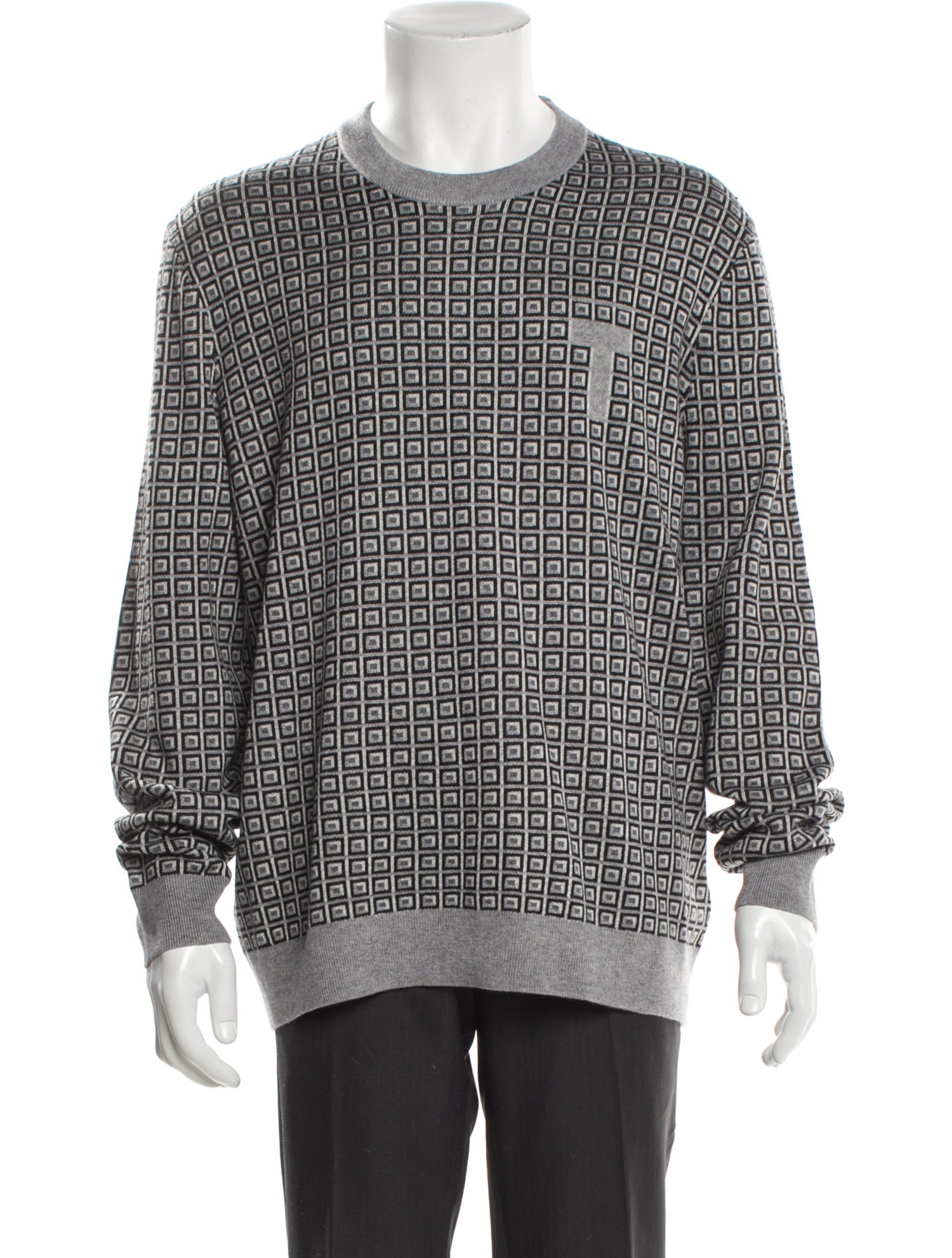 Ted Baker Printed Crew Neck Pullover