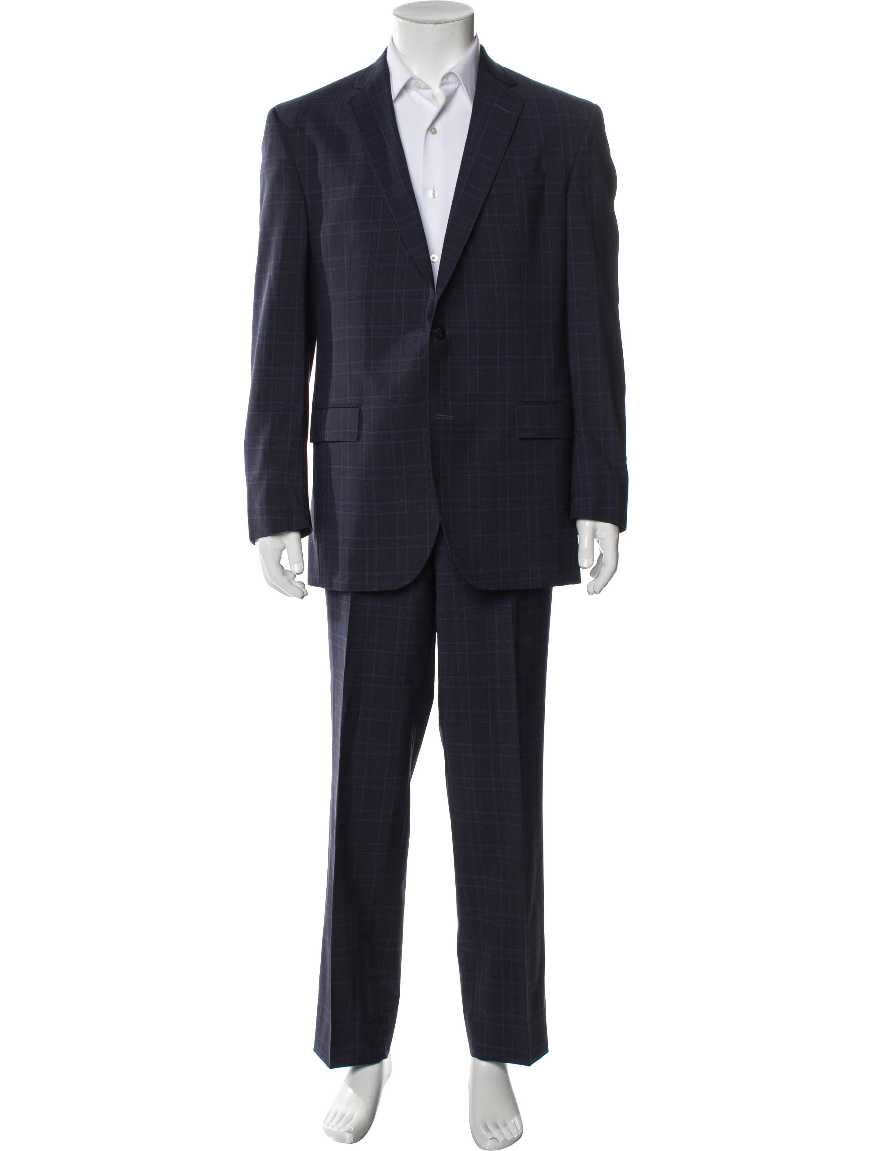 Ted Baker Wool Plaid Print Two-Piece Blazer