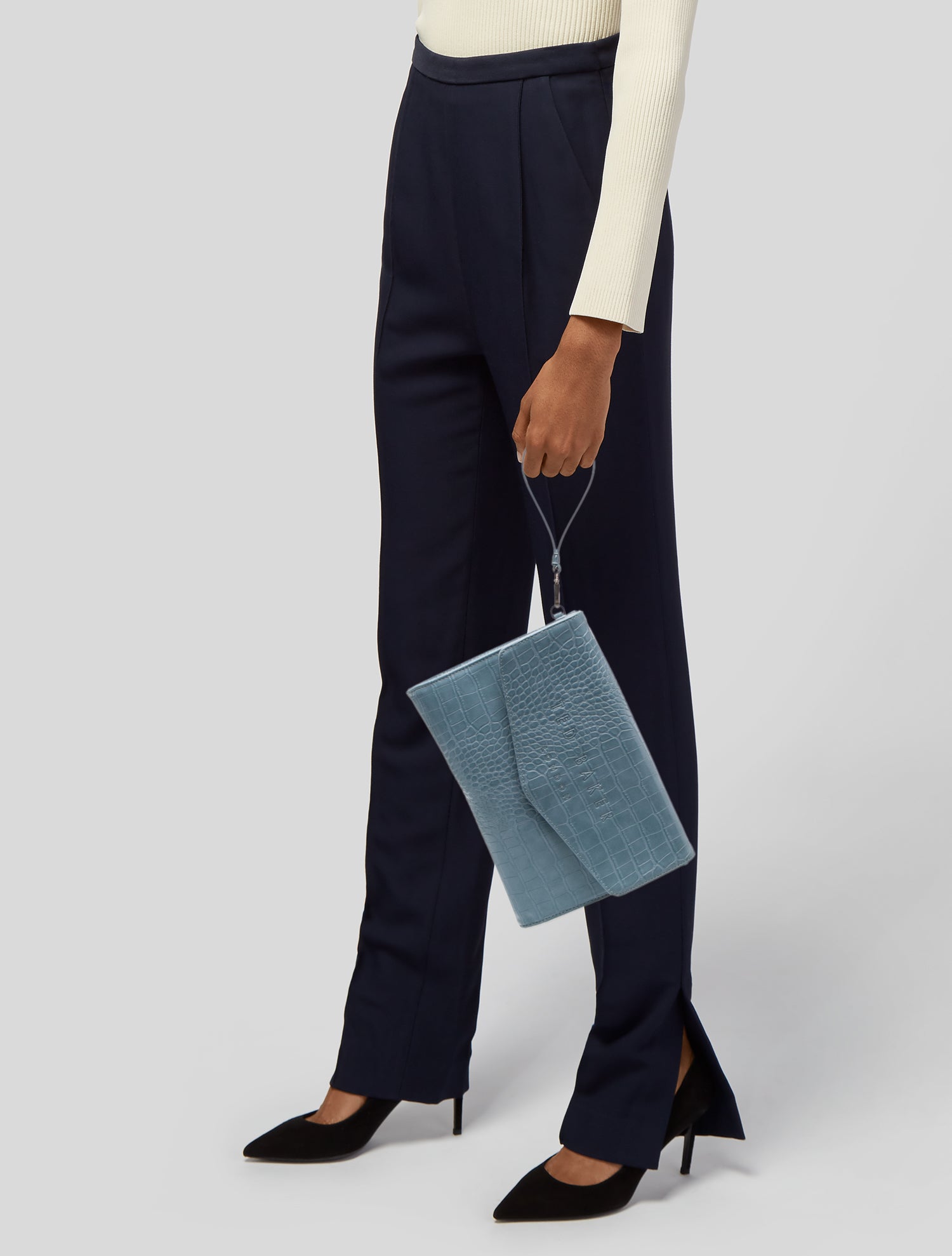 Ted Baker Embossed Leather Clutch