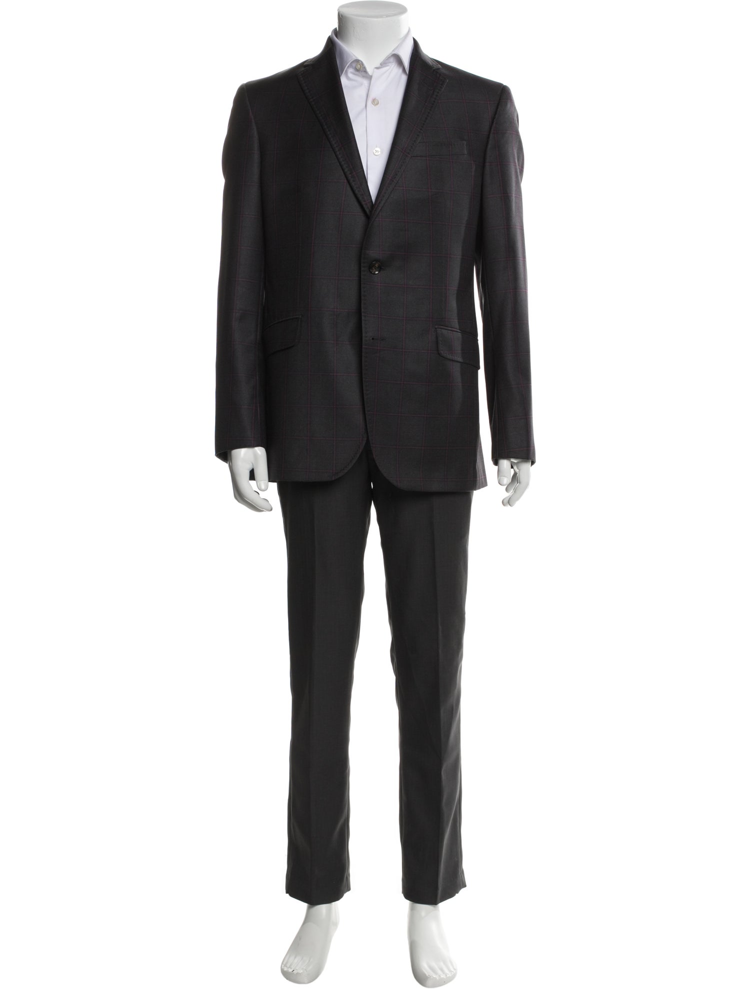 Ted Baker Wool Plaid Print Blazer